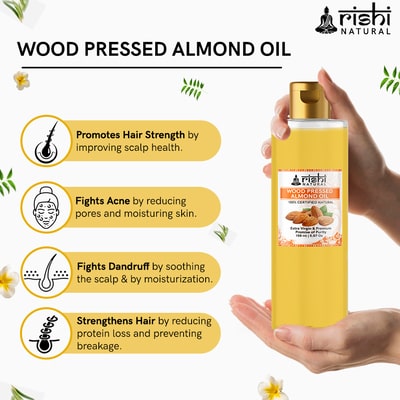 Benefits of using Rishi natural Cold-Pressed Almond Oil