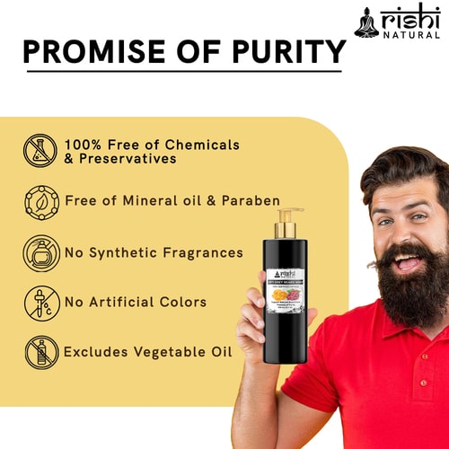 promise of purity with Rishi Natural Anti Grey Beard Wash