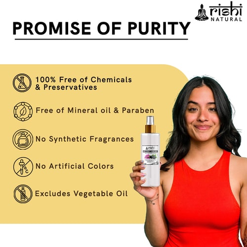 Pure Natural and chemical Free Rishi Natural Anti Grey Hair Mist