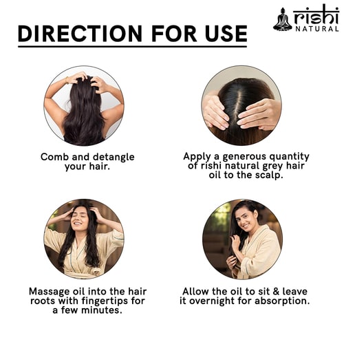 How to use Rishi Natural Anti Grey Hair Oil