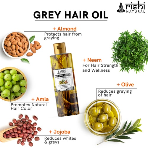 Ingredients used In Rishi Natural Anti Grey Hair Oil