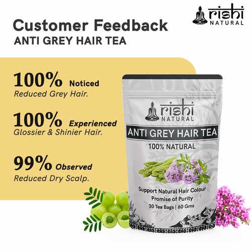 customer reviews about Anti-Grey Hair Tea