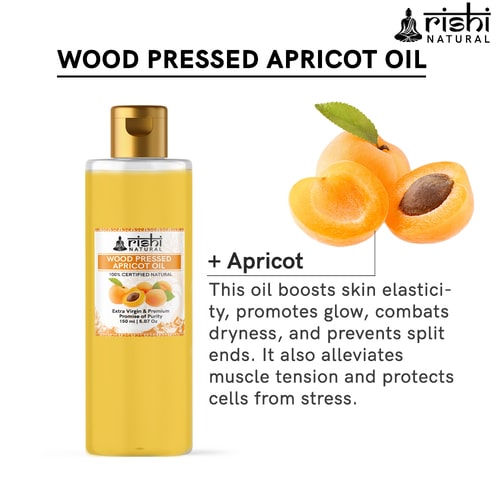 Pure Rishi Natural Wood Pressed Apricot Oil use only pure only 