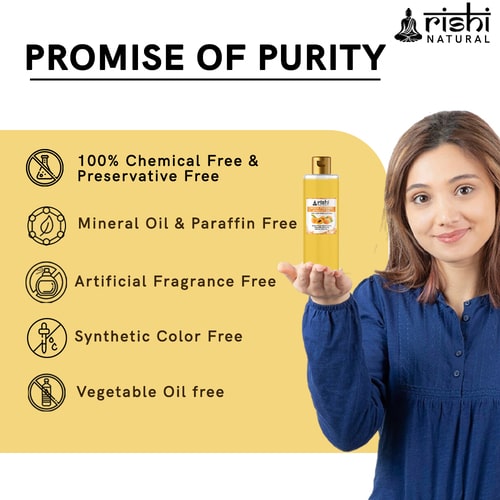 Pure Natutral & Chemical free Rishi Natural Wood Pressed Apricot Oil