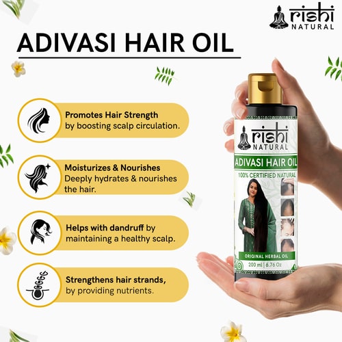 benefits of using Rishi Natural Adivasi Hair Oil 