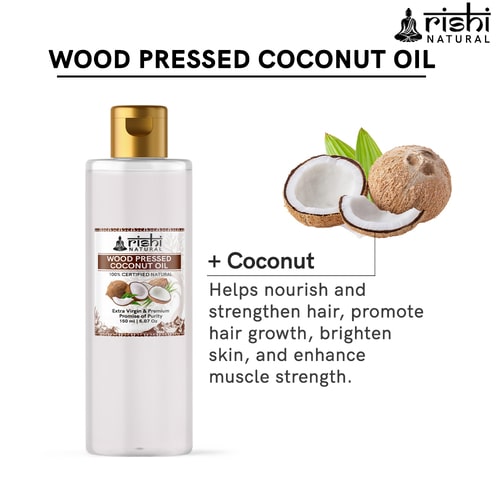 Rishi Natural Wood Pressed Coconut Oil use only pure oil