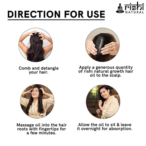 how to use Rishi Natural Growth Hair Oil