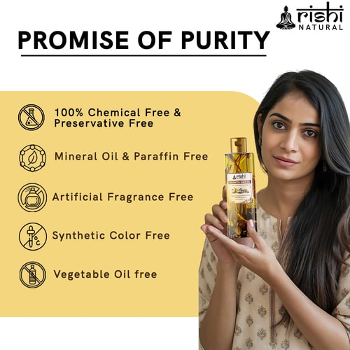 pure natural & chemical free Rishi Natural Growth Hair Oil