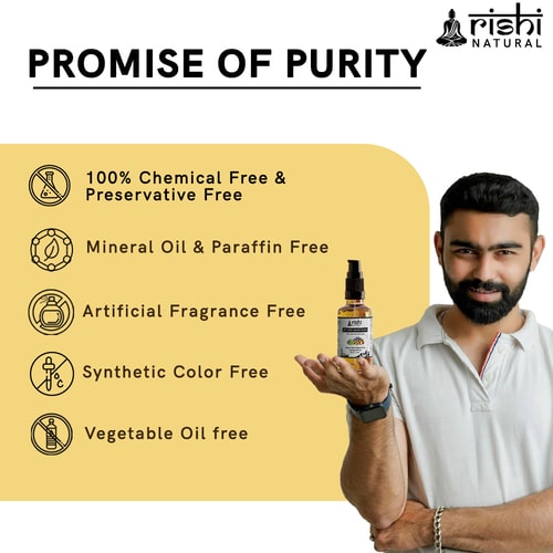 promise of purity with Rishi Natural Anti Grey Beard Serum Oil